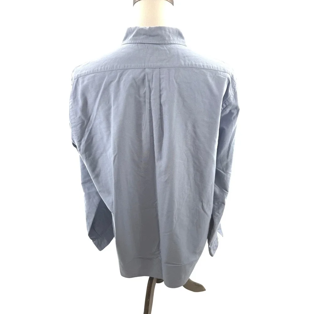 Ralph Lauren Blue Cotton Oxford Button Down Shirt Long Sleeve Mens XL - Picture 6 of 9